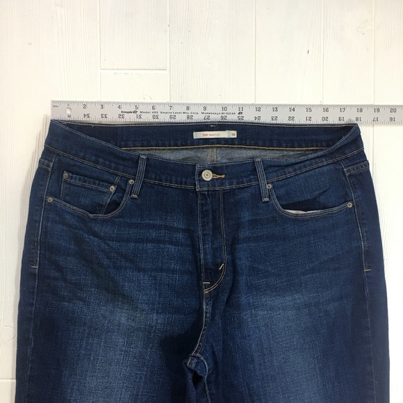 ❤️Levis515 Bootcut Jeans Dark Stretch Denim Sz16 - Picture 4 of 8